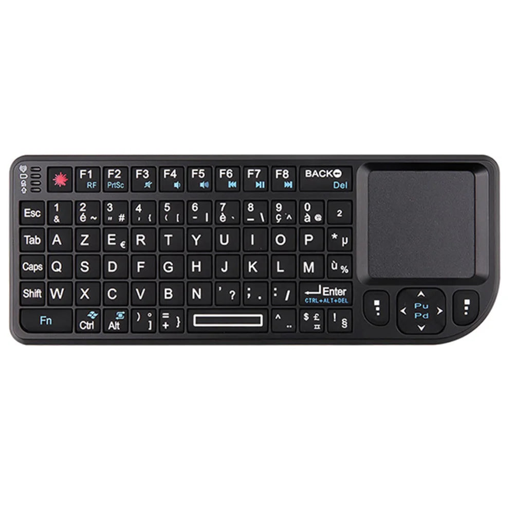 2.4G Wireless Keyboard With 7-color Backlight Touchpad Mouse And Flashligt- Portable Applicable- Perfect For PC Smart TV Box