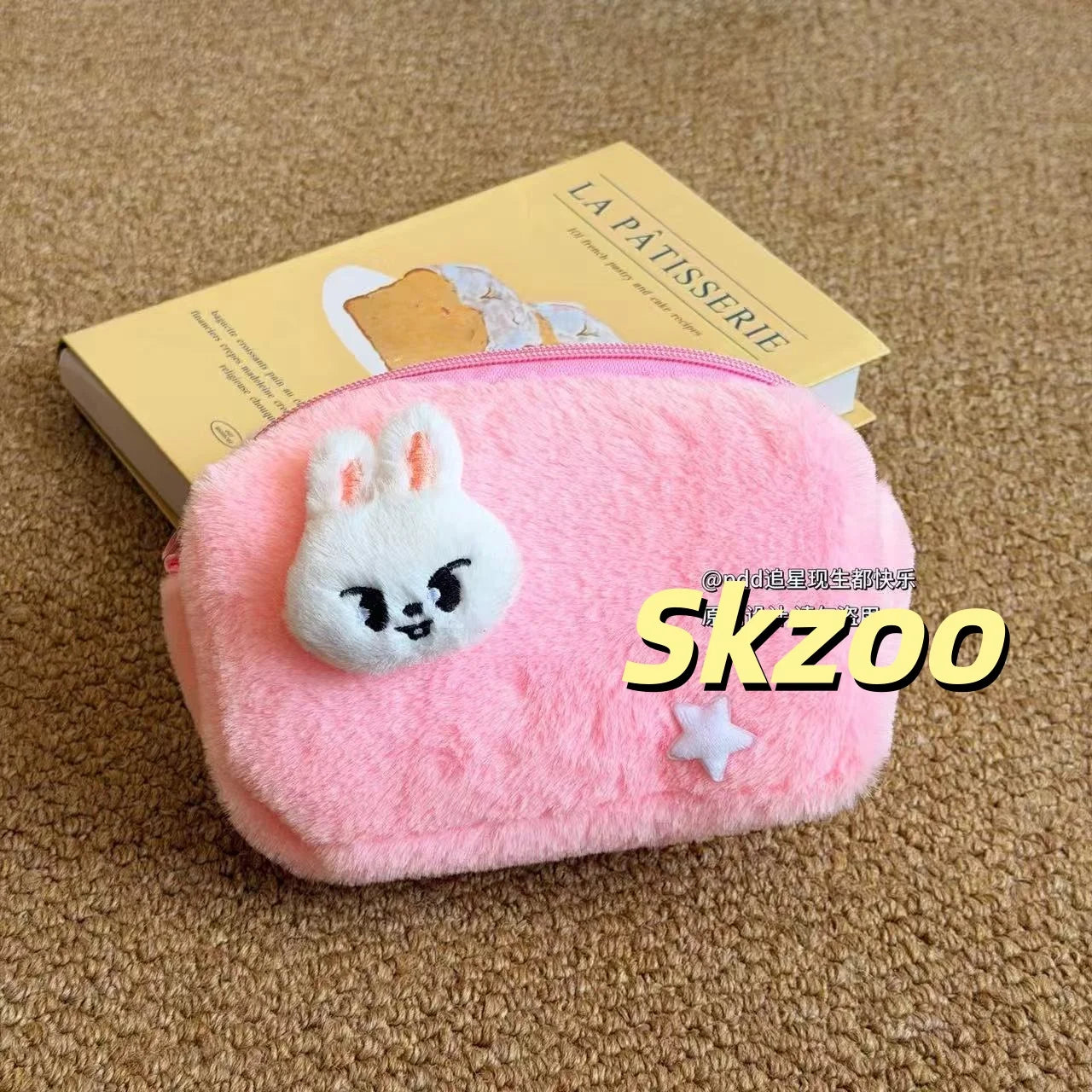 kpop In Stock Stray Kids skzoo avatar Plush Makeup Bag Large Capacity Cute Storage Pouch Pen Case Kpop Idol Peripheral