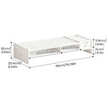 Monitor Stand Riser 2-Tier Ergonomic Shelf 4.3 Inch Height Monitor Riser with Storage Organizer Monitor Stand for Desk Laptop