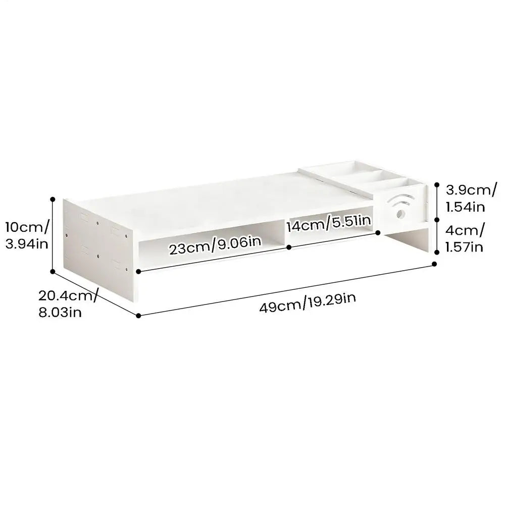 Monitor Stand Riser 2-Tier Ergonomic Shelf 4.3 Inch Height Monitor Riser with Storage Organizer Monitor Stand for Desk Laptop