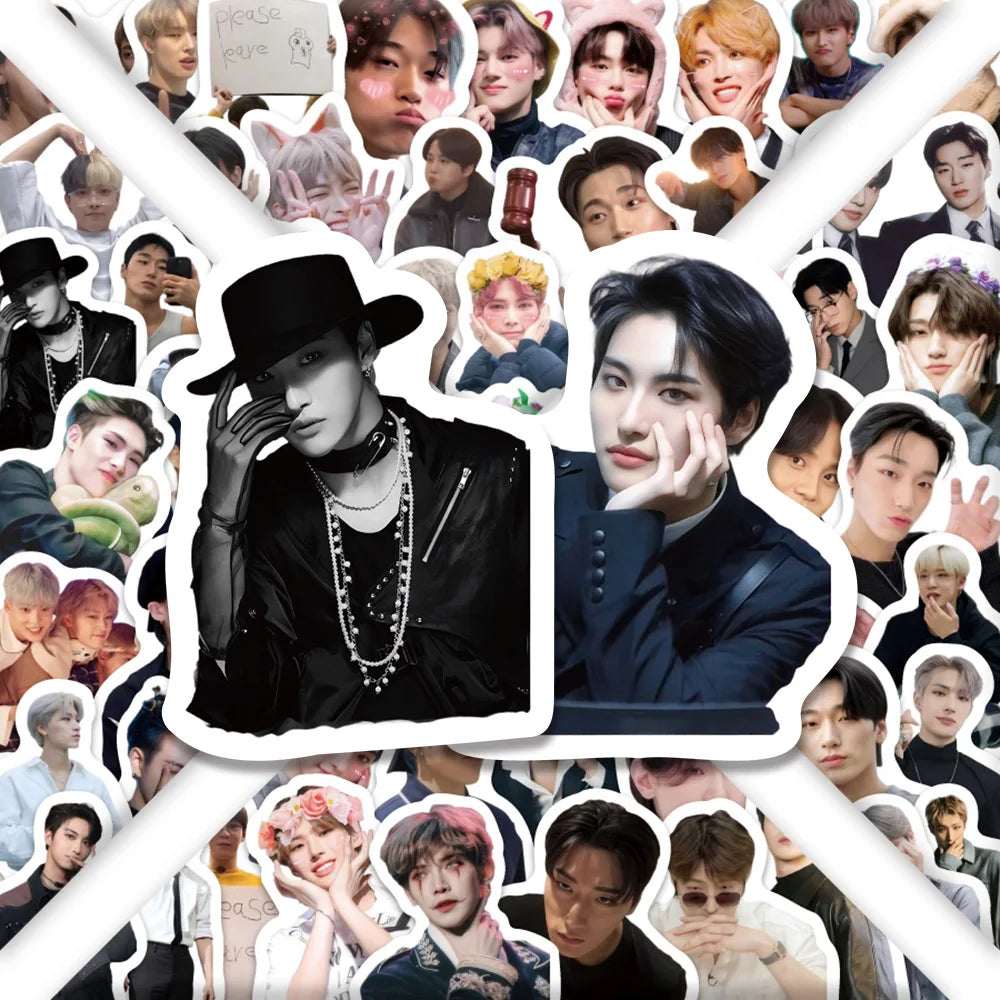 100PCS Kpop Idol Sticker ATEEZ Korean Boy Group Stickers DIY Luggage Laptop Phone Guitar Skateboard Waterproof Decals Toys Gift