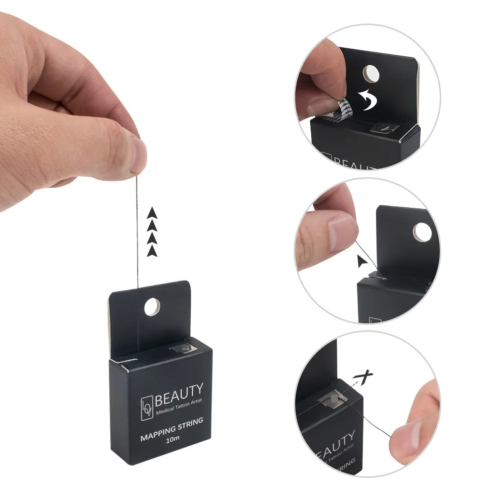 Marker Thread Tattoo Brows Tattoo Thread Eyebrow Semi Permane Ruler Auxiliary Line Drawing With Ink Positioning Mapping Line