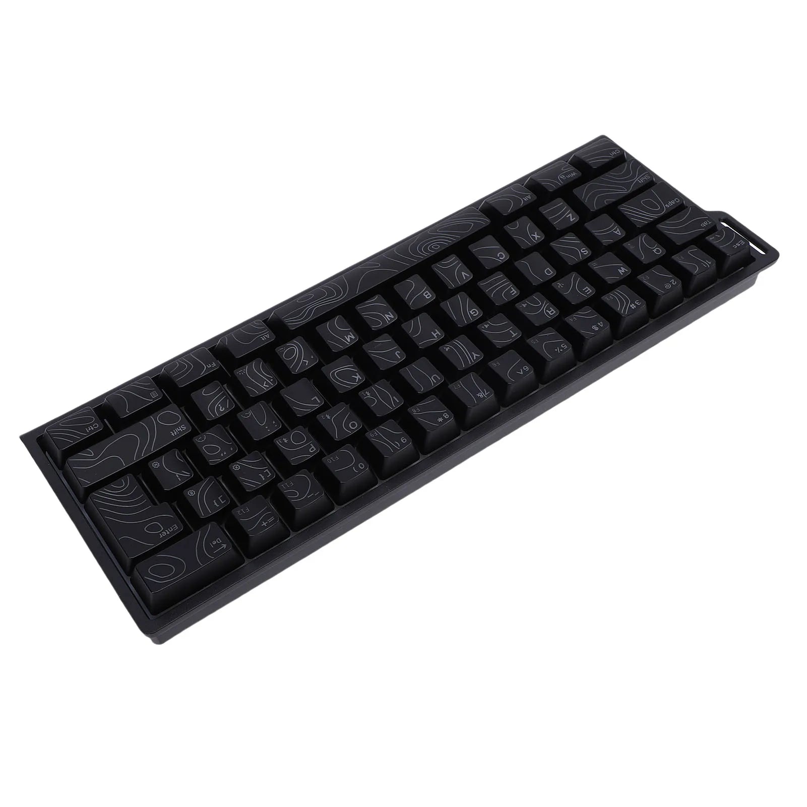Wireless Keyboard 61 Key Triple Mode 2.4G USB Bluetooth with RGB Backlit Ribbon 60 Percent Portable for Gaming Rechargeable