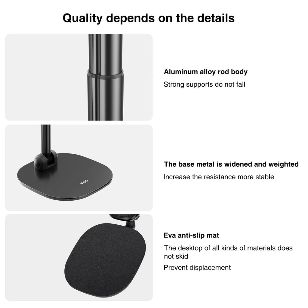 UURig VRig Desk Wireless Charging Magnetic Phone Stand for Office/Home for Magsafe iPhone 16 15 14 13 12 Androi HUAWEI Xiaomi