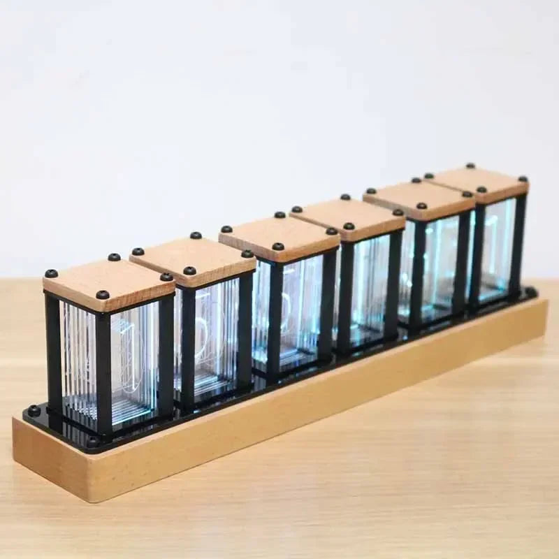 Table Clock Diy Kit Led RGB Digital Classic Luxury Desk Clock Creative Luxury Office Desktop Tabletop Watch Home and Decoration