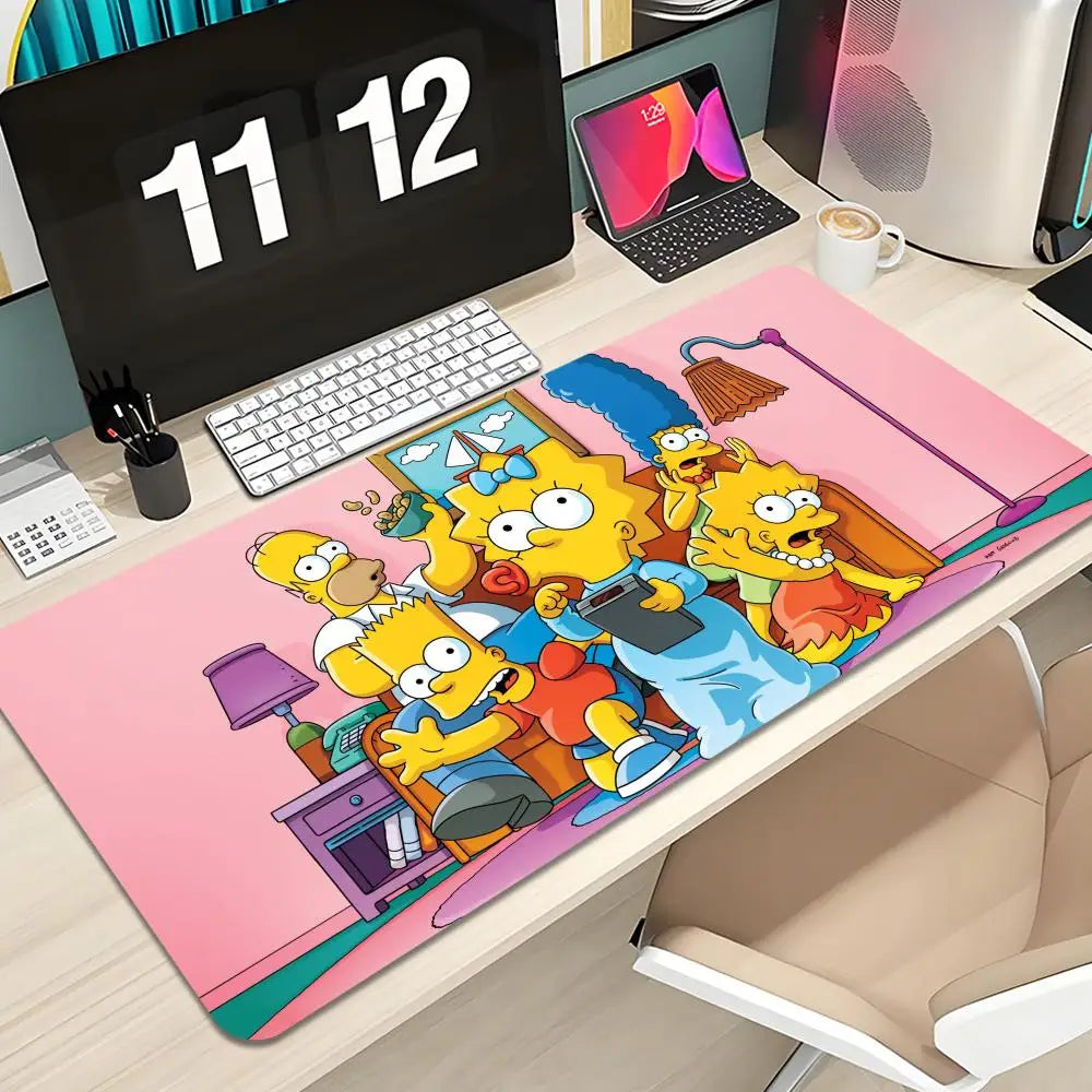 Cute Cartoon The S-Simpsons Mouse Pad Keyboard Mousepad large 1200X600 mm Desk Mat PC Gamer Office Carpet Home Table pad