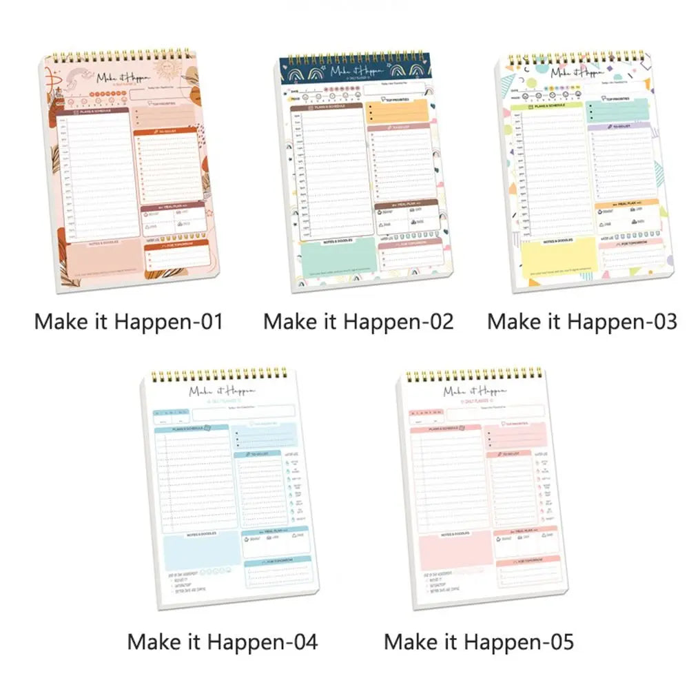 52 Sheets To Do List Notepad Easy Tear-off Weekly Planner Schedules Journal Self-Disciplined Memo Time Management Notebook