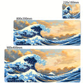 Large Mousepad Japan Great Wave Mousepads Keyboard Mat Deskpad Pc Game Desk Mats Company Mouse Pad Minimalist White Mouse Mats