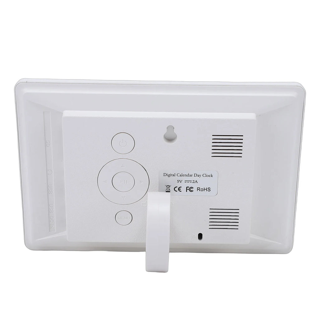 Digital Calendar Clock 7in Large Display Date Time with Reminders Day Night Dimmable Key Remote Control Digital Calendar Clock