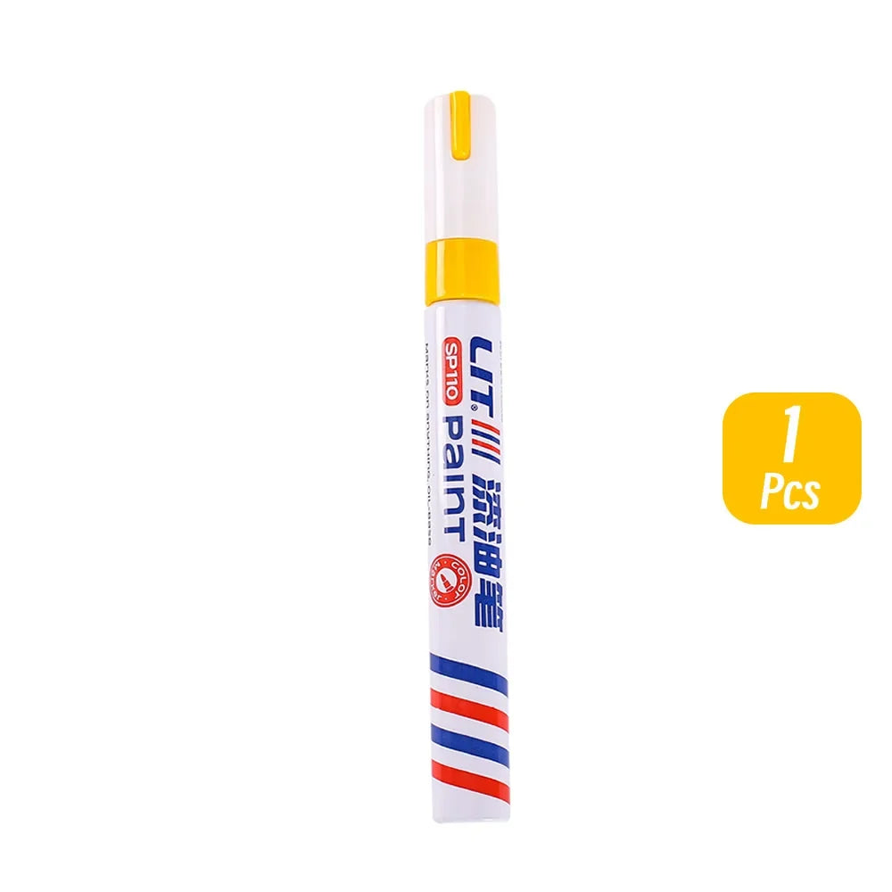 3mm 10p Colorful 8 Colors Permanent Paint Marker Waterproof White Markers tire tread rubber fabric Paint metal Paint Marker Pens