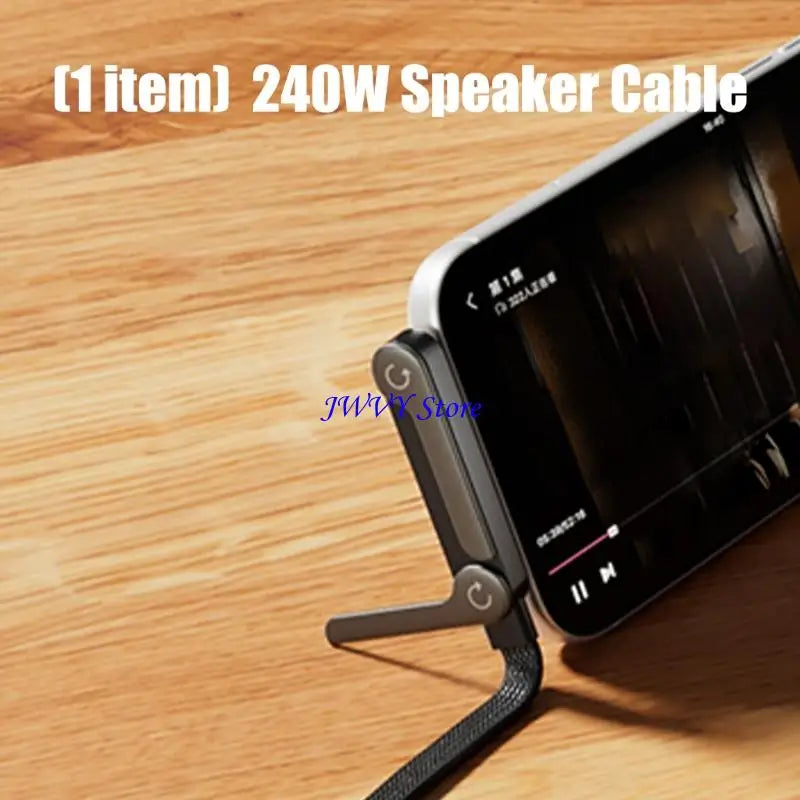 573A Phone Stand Chargers Cable 240W/65W Type C/USB Cable Highly power Output For Desk