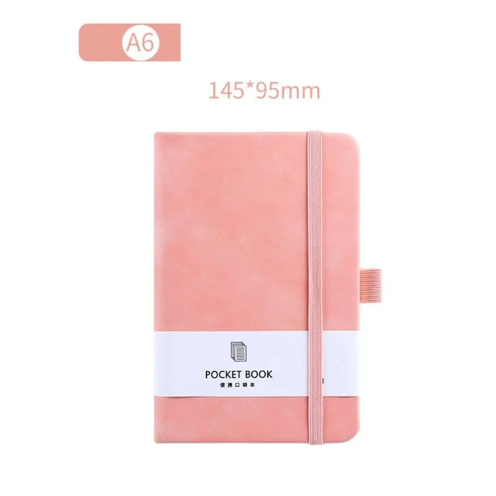 Sketchbook A6/A7 A6/A7 Pocket Notepad with Elastic Band Portable Portable Mini Notebook Anti Ink Leakage 5 Colors Taking Notes