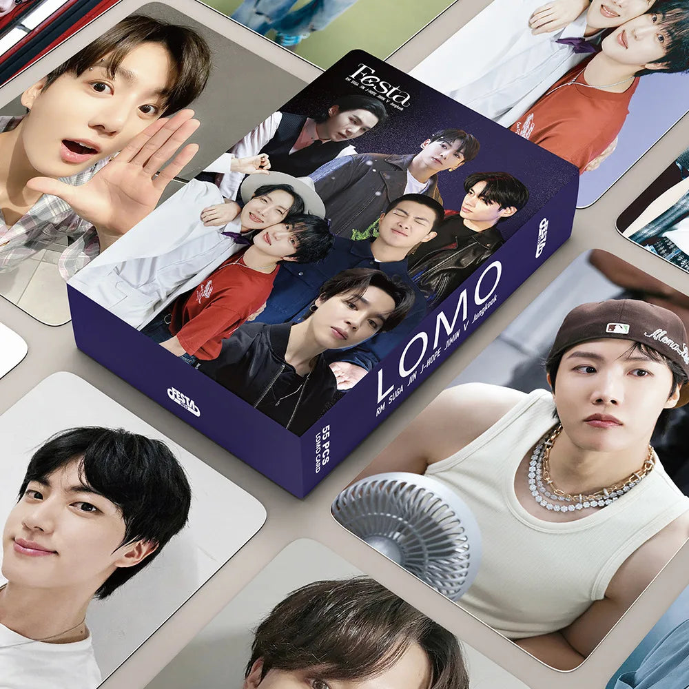55pcs/Set KPOP Stray New Album Photocards Collection Lomo Cards High Quality Print Photo Cards Fan Gift