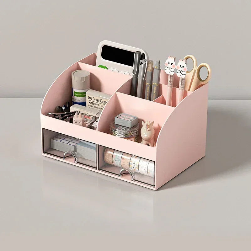 Stationary Organizer For Desk Stationery Holder Desk Makeup Organizer Storage Box Stationery Accessories Pen Organizer