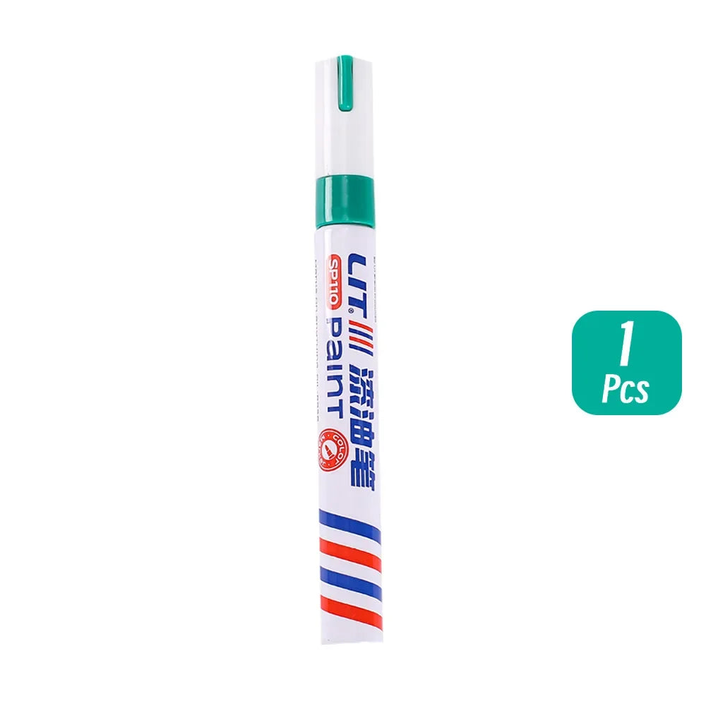 3mm 10p Colorful 8 Colors Permanent Paint Marker Waterproof White Markers tire tread rubber fabric Paint metal Paint Marker Pens