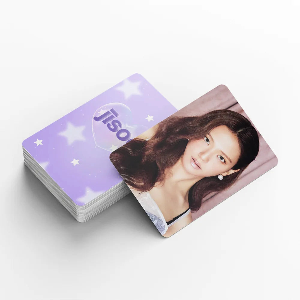 80-page K-pop girl group photobook with lyrics, magazine photo collection, 92 photo cards, celebrity LOMO cards, gift