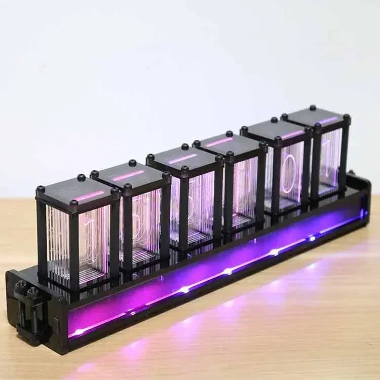 Table Clock Diy Kit Led RGB Digital Classic Luxury Desk Clock Creative Luxury Office Desktop Tabletop Watch Home and Decoration